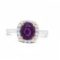 18K Purple Sapphire Ring 1.88 ct