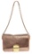Marc Jacobs Taupe Color Block Leather Flap Shoulder Bag