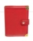 Louis Vuitton Red Leather Agenda PM Wallet