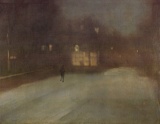 James Abbott McNeill Whistler - Nocturne Grey and Gold Snow in Chelsea