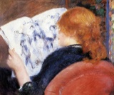 Renoir - Young Woman Reads Illustrated Journal