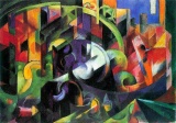 Franz Marc - Abstract with Cattle