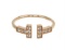 Tiffany & Co Gold T Wire Diamond Ring 6