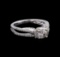 14KT White Gold 0.61 ctw Diamond Engagement Ring