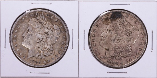 1884-1885 Morgan Silver Dollar Coin Collector's Set