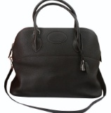 Hermes Black Togo Leather Bolide 35cm Shoulder Bag