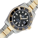 Rolex 2T Yellow Gold & Steel Submariner 40MM With Rolex Box & Booklets
