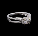 14KT White Gold 0.61 ctw Diamond Engagement Ring