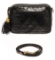 Chanel Black Leather Fringe Shoulder Bag