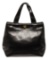 Chanel Black Leather CC Cabas Tote Bag