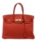 Hermes Rouge Piment Togo Leather Birkin 35 Satchel Bag