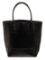 Bottega Veneta Black Leather Open Tote Bag