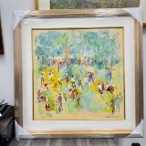 Paddock at Ascot 1972 by Leroy Neiman