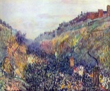 Camille Pissarro - Tuesday on the Boulevard Montmartre at Sunset