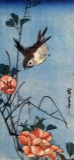 Hiroshige Sparrows and Wild Rose