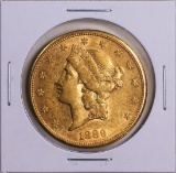 1889 $20 Liberty Head Double Eagle Gold Coin VF