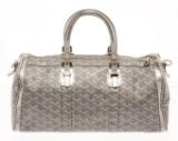 Goyard Silver Coated Canvas Croisiere Shoulder Bag