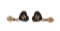 Chanel Black Heart CC Dangle Pearl Earrings