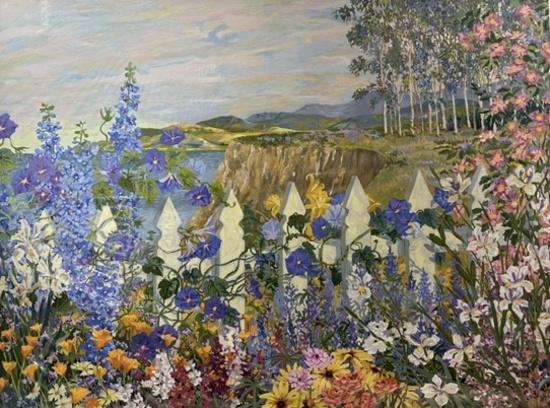 Field of Lupin by John Powell