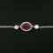 New 18k White Gold 1.13 ctw GIA Pink Sapphire and Diamond Pendant Necklace