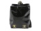 Chanel Black Patent Leather CC Shoulder Bucket Bag