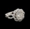 14KT White Gold 1.37 ctw Diamond Ring