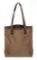 Celine Brown Beige Canvas Macadam Tote Bag