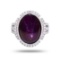16.66 ctw UNHEATED Star Ruby and 0.54 ctw Diamond Platinum Ring (GIA CERTIFIED)