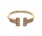 Tiffany & Co Gold T Wire Diamond Ring 4.5