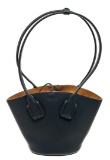 Bottega Veneta Blue Leather Basket Tote