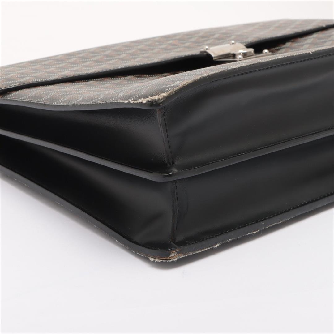 Goyard Black Goyardine Coated Canvas Chypre Deux Soufflets Briefcase Bag  Auction