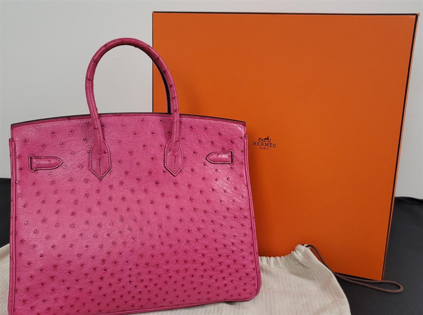 Hermes Birkin 35 Featured In Pink Ostrich