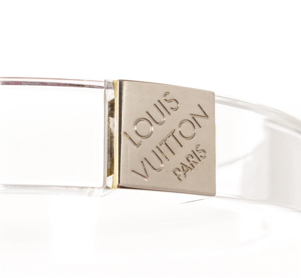 Louis Vuitton Night Clubber Bangle Bracelet Clear Resin, Estate & Personal  Property Clothing, Shoes & Accessories, Online Auctions