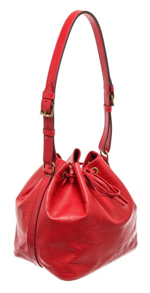 Louis Vuitton Epi Leather Shoulder Bucket Bag // Castilian Red