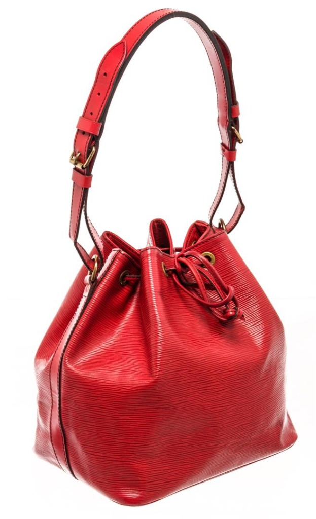 Sold at Auction: Louis Vuitton, Louis Vuitton Red Epi Leather Petit Noe  Bucket Bag