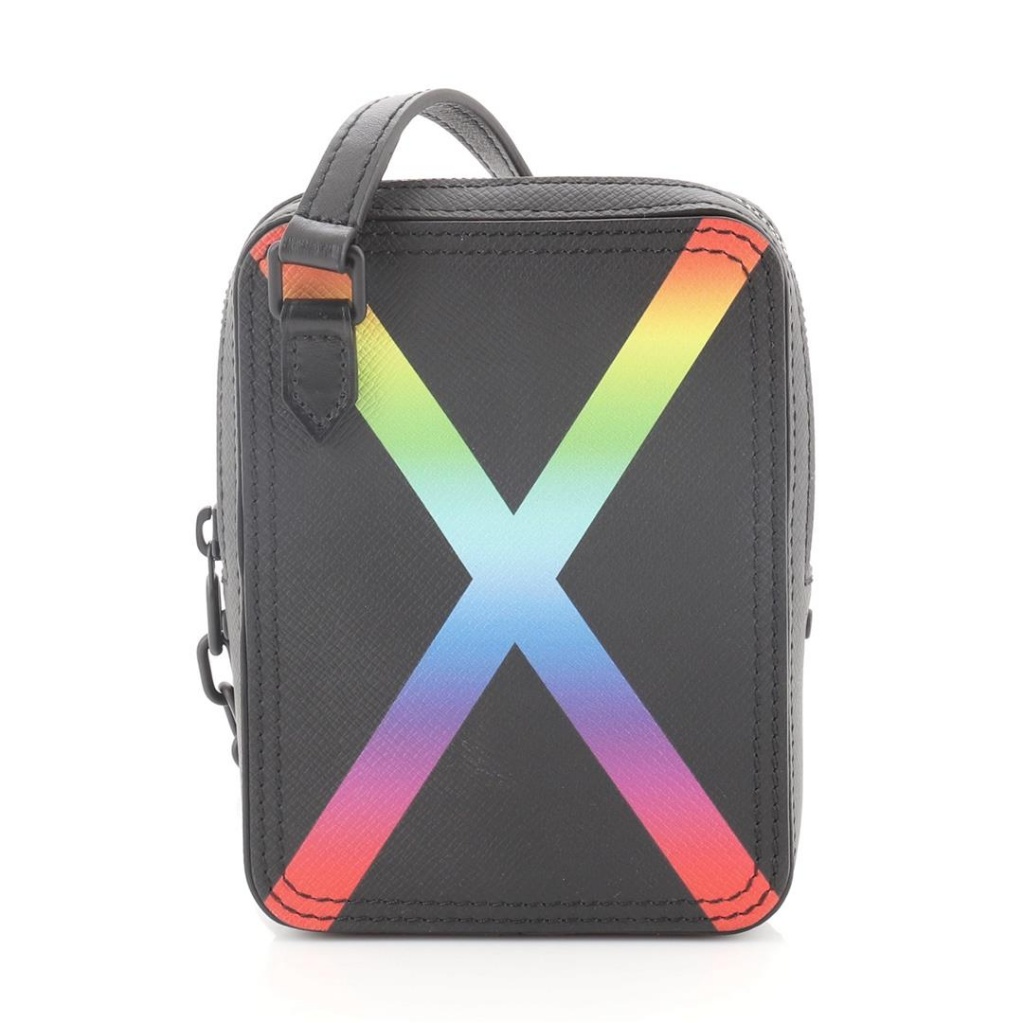 Louis Vuitton Danube Messenger Taiga Black/Rainbow for Men