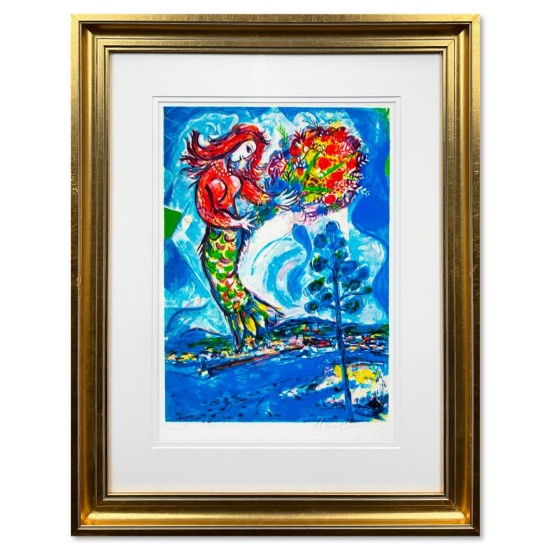 La Sirene Au Pin by Chagall (1887-1985)