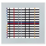 Hommage du Mondrian (Light Blue) by Agam, Yaacov