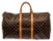 Louis Vuitton Brown Monogram Keepall 55 Bandouliï¿½re Travel Bag