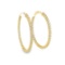2.50 ctw Diamond Hoop Earrings - 14KT Yellow Gold