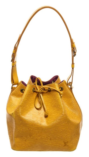 Louis Vuitton Yellow Epi Leather Noe PM Bucket Bag