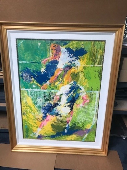 Match Point by LeRoy Neiman Hand signed by LeRoy Neiman