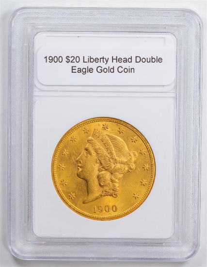 1900 $20 Liberty Head Double Eagle Gold Coin