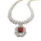 4.28 ctw Ruby and 7.96 ctw Diamond 14KT Yellow Gold Necklace