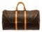 Louis Vuitton Brown Monogram Canvas Keepall 55 Travel Bag