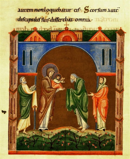 Unknown - Maria and Christ in the Temple