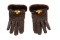 Hermes Brown Leather Gloves