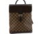 Louis Vuitton Damier Ebene Canvas Leather Soho Backpack