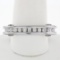 Men's 14K TT Gold 0.60 ctw Channel Round Diamond Open Squared Layered Band Ring