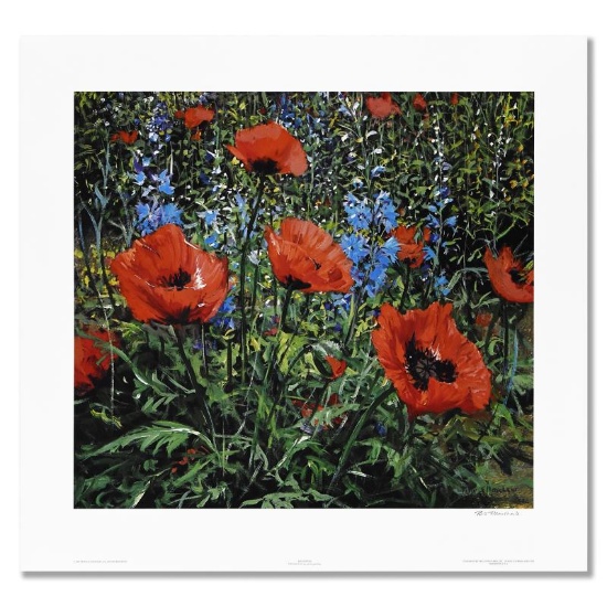 Red Poppies by Peter Ellenshaw (1913-2007)